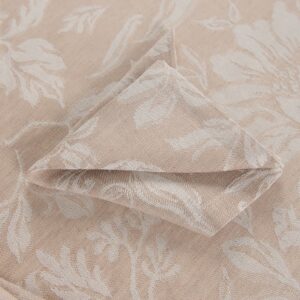 floral brown half linen napkin
