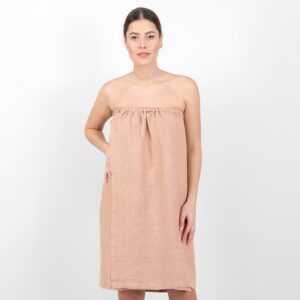 linen powder brown wrap towel washed