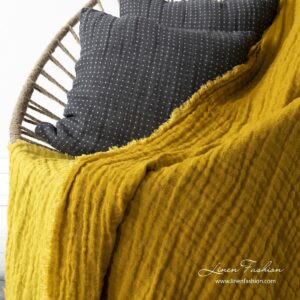 PLAZA Pledd gul 6 PLAZA Pledd gul