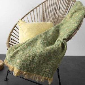 FLORE Pledd grønn 8 FLORE Pledd grønn