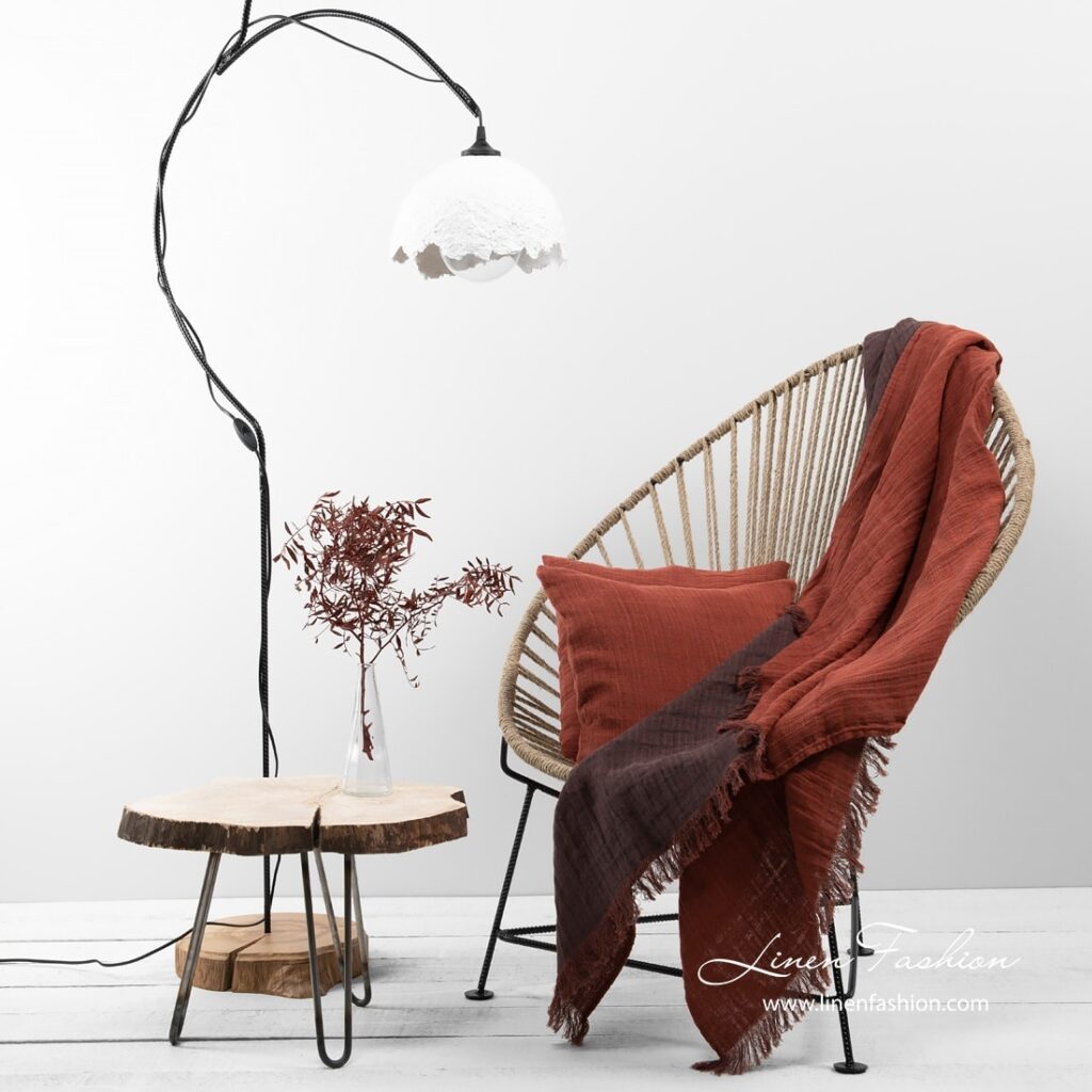 TERRA Pledd rødt 2 TERRA Pledd rødt - Bilde 2