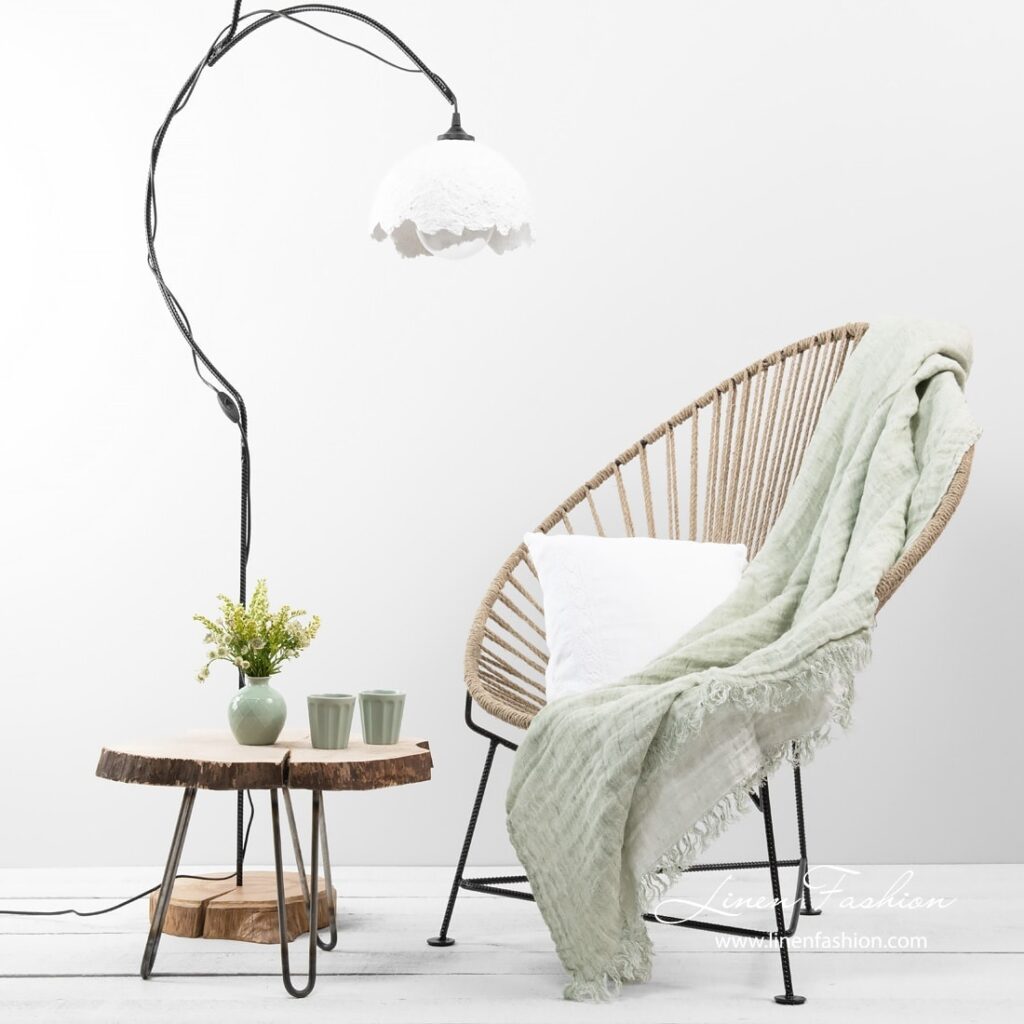 FARGO Pledd lys grønn 2 FARGO Pledd lys grønn - Bilde 2