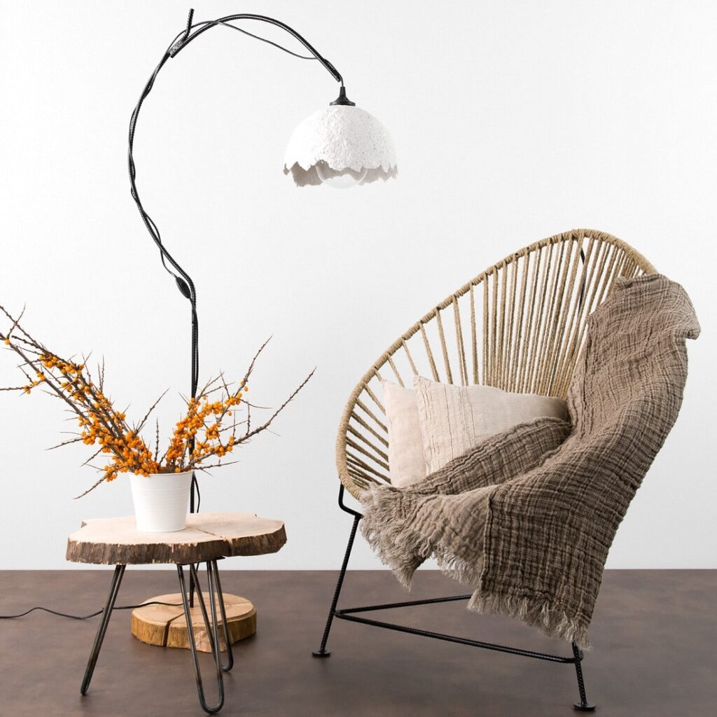 RUDI Pledd brun 1 RUDI Pledd brun