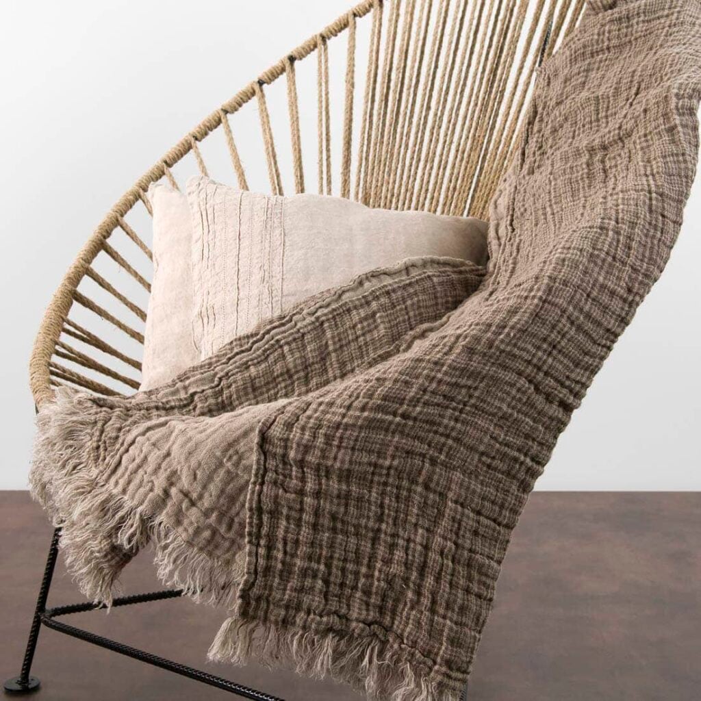 RUDI Pledd brun 2 RUDI Pledd brun - Bilde 2