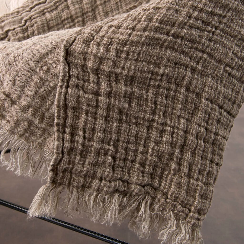 RUDI Pledd brun 4 RUDI Pledd brun - Bilde 4