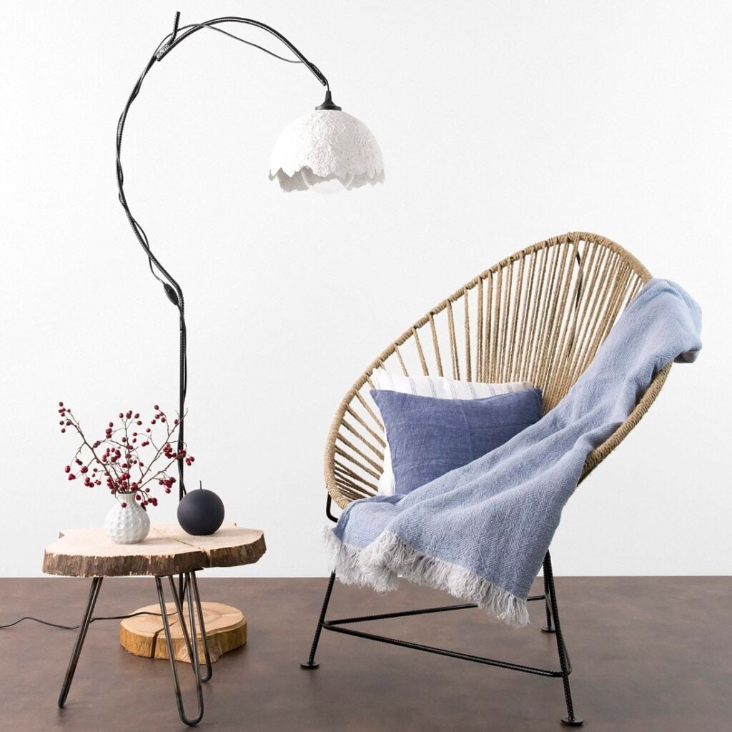 BIZA Pledd lyseblå 1 BIZA Pledd lyseblå