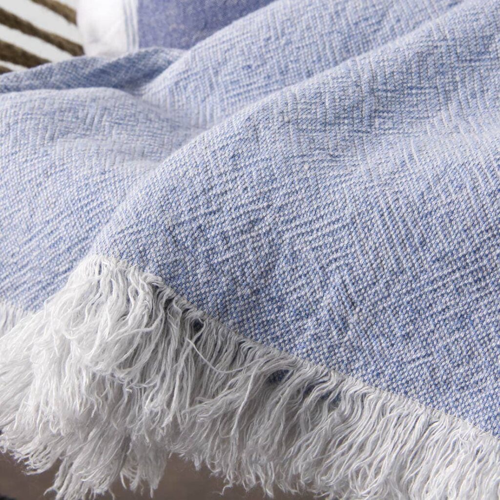 BIZA Pledd lyseblå 2 BIZA Pledd lyseblå - Bilde 2