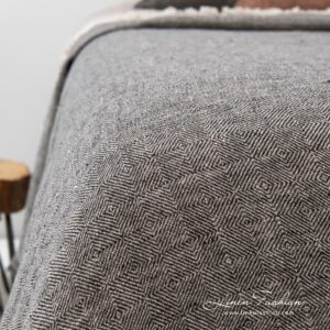 100% linen bedspread, grey.