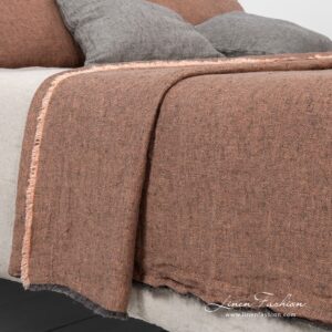 LEILA Sengeteppe brun 7 Brown bedspread leila.