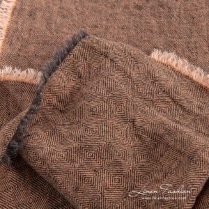 LEILA Sengeteppe brun 9 100% linen brown bedspread.