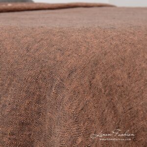 LEILA Sengeteppe brun 10 Brown bedspread.