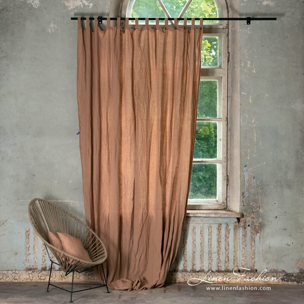 ATLANTA Gardin brun 1 Atlanta brown curtain.