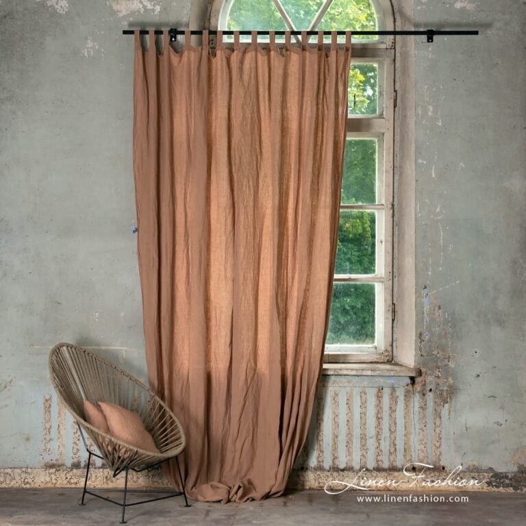 Atlanta brown curtain.