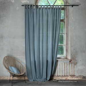 Atlanta blue grey curtain.