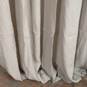 natural linen curtains, washed