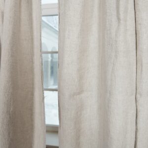 natural linen curtains, non transparent