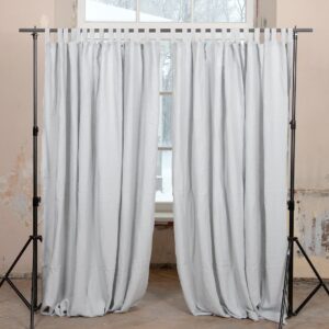 light grey linen curtains