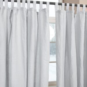light grey linen curtains