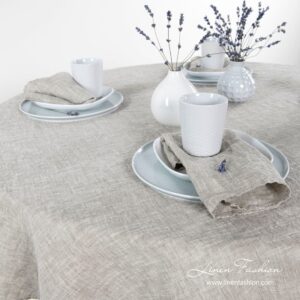 Astra tablecloth in light grey.