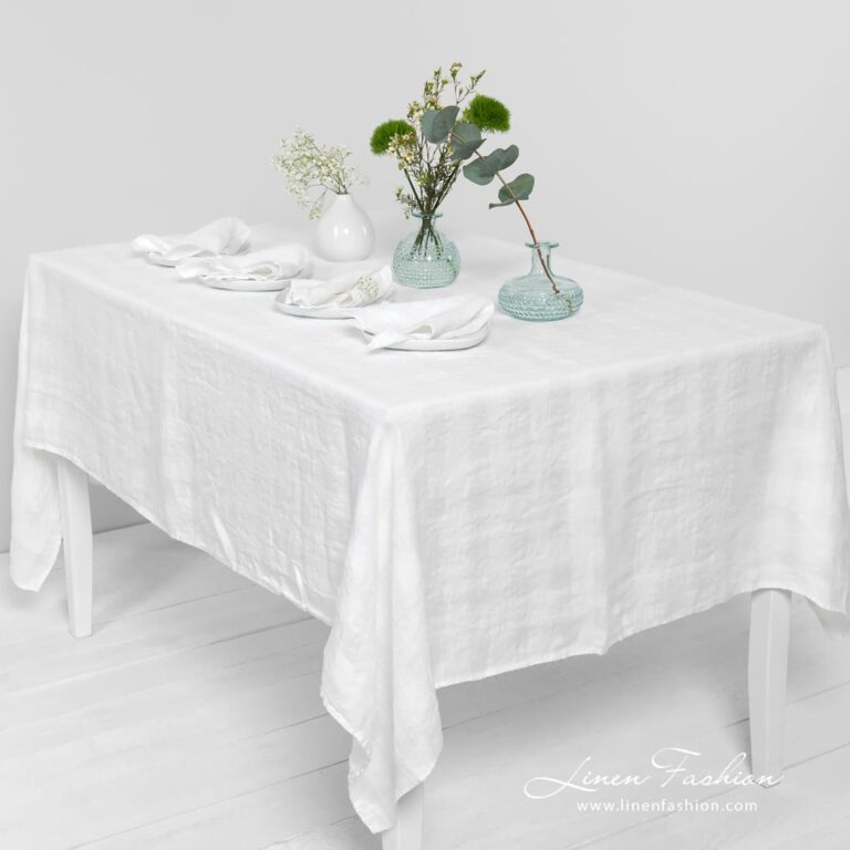 PORTO white tablecloth