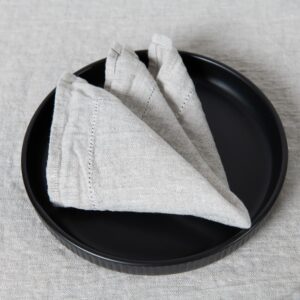 beige linen napkins