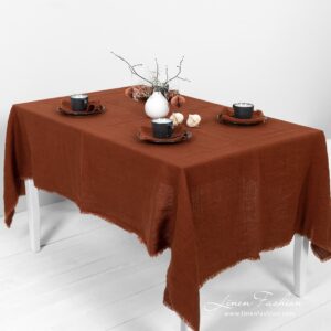 ROY Duk brun 11 ROY brown tablecloth.