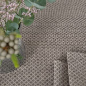 Brown tablecloth linen cotton, with napkins