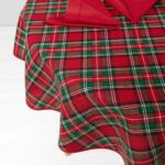 SCARLET Duk rund/oval rød