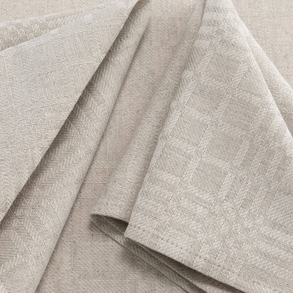 CAMPO Serviett beige 2 Beige linen cotton napkin, twill