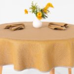 TONY Duk rund/oval gul