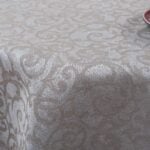 ATLANTA Duk rund/oval beige