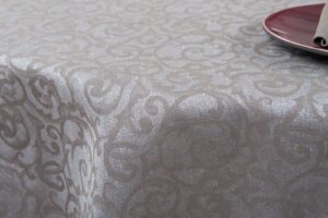 ATLANTA Duk rund/oval beige