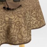 ATLANTA Duk rund/oval brun