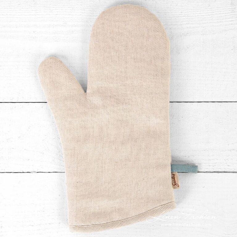 JAVA natural color linen cotton kitchen glove