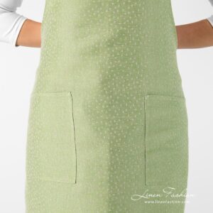 CANDY linen cotton apron front pockets