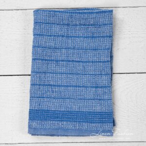 Blue kitchen towel with stripes
