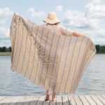 DAKOTA Strandhåndkle blå striper