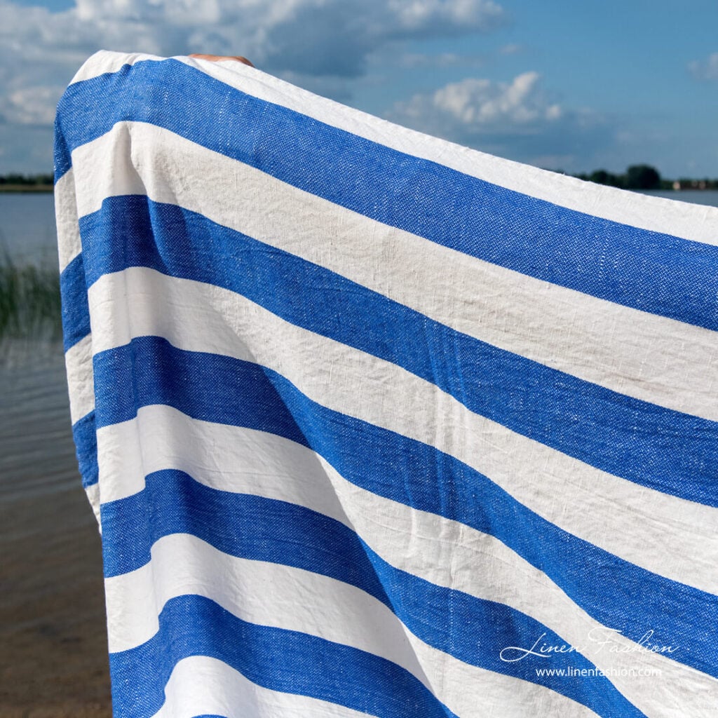 PALERMO Strandhåndkle blått 2 PALERMO Strandhåndkle blått - Bilde 2