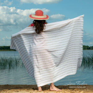 TOSCANA Badehåndkle flerfargede striper