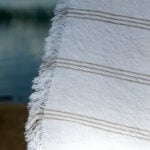 TOSCANA Badehåndkle grå striper