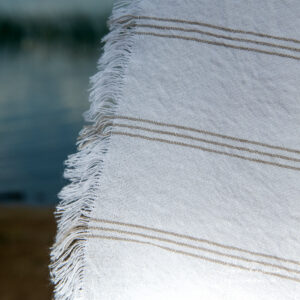 TOSCANA Badehåndkle grå striper 4 TOSCANA Badehåndkle grå striper