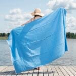 MADEIRA Strandhåndkle lys blå