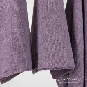 FLINT several shades of violet linen towel