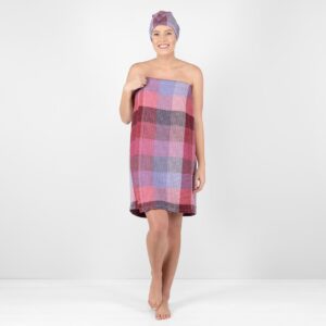 BINGO omslagshåndkle syrin 9 lilac wrap linen towel, bingo.