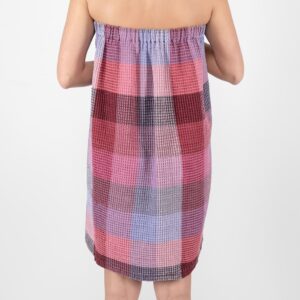 BINGO omslagshåndkle syrin 12 lilac wrap linen towel, bingo with elastic.