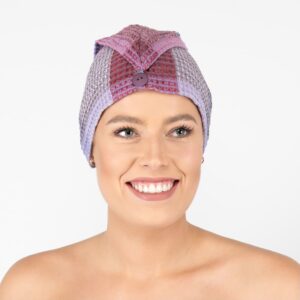 BINGO Hårturban syrin 4 lilac hair wrap linen towel bingo.