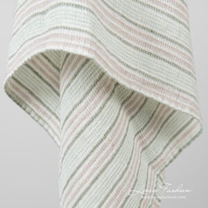 DOVERI Badehåndkle grønn 7 Linen green bath towel, waffle design.