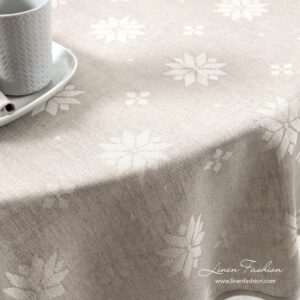 MYSTI Duk rund/oval beige