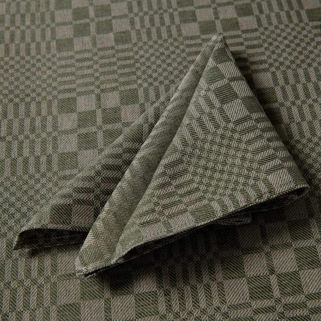 Green linen cotton napkin