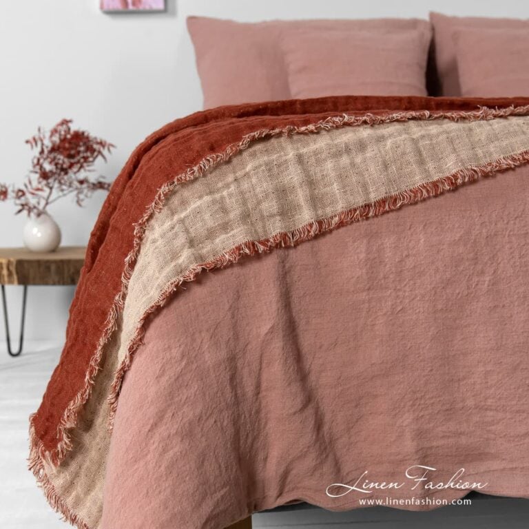 Washed bed linen ROSA.